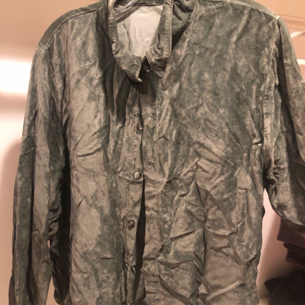 Vintage Soft suede button down- gently used